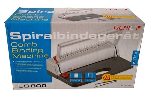 Genie cb800 spiralbindegerät - genie,