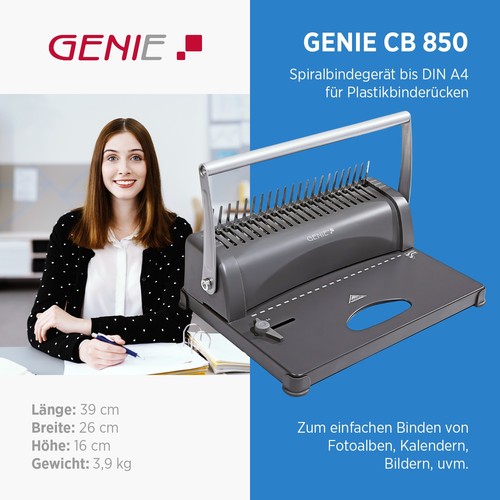 Genie 850 spiralbindegerät - genie,